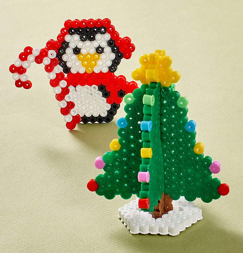 Hamma Bead Christmas Tree & Penguin Project