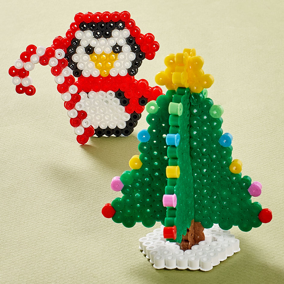 Hamma Bead Christmas Tree & Penguin Project