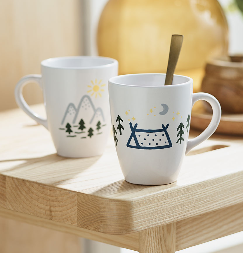 Hand Painted Mugs Project