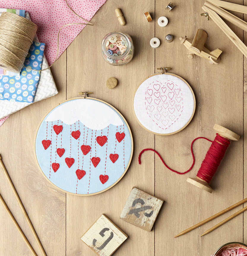 Heartfelt Stitches Embroidery Hoop Art Project