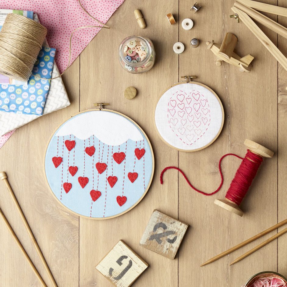 Heartfelt Stitches Embroidery Hoop Art Project