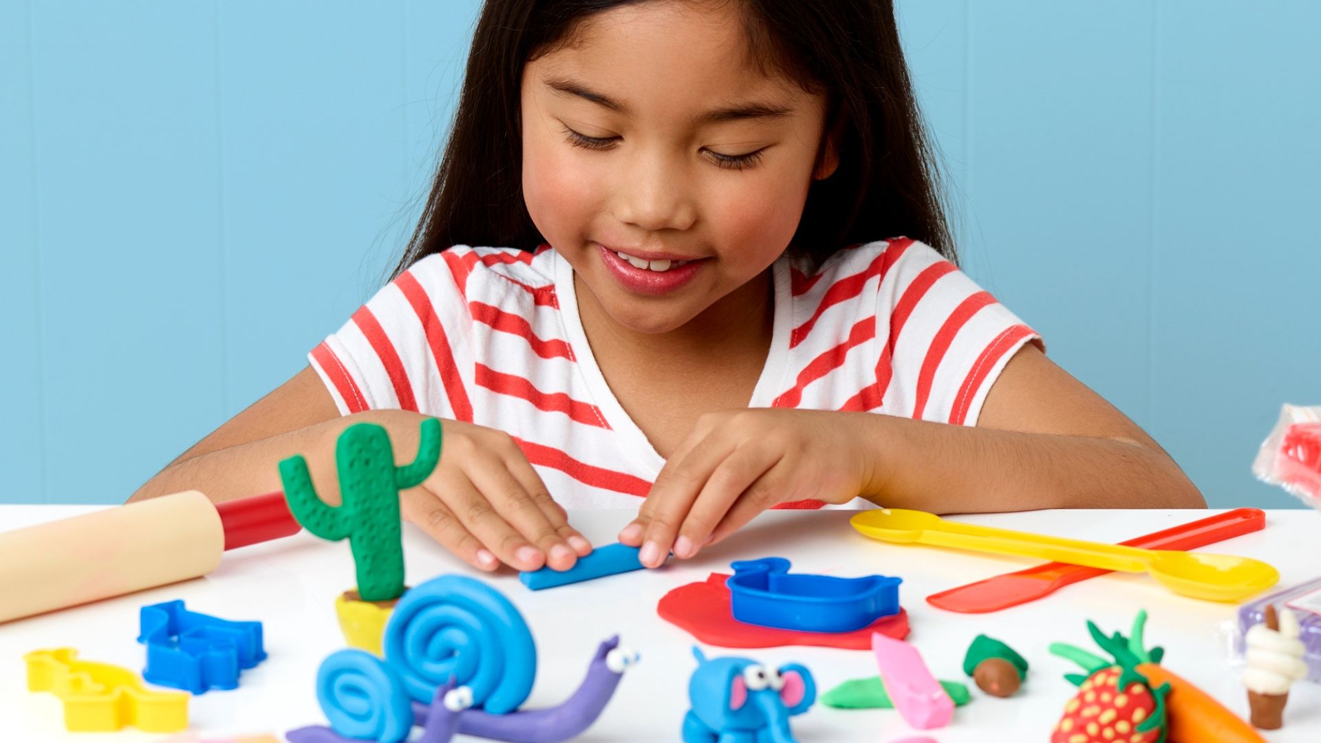 Colourful playdough, the starting point for kids' modelling and sculpture making