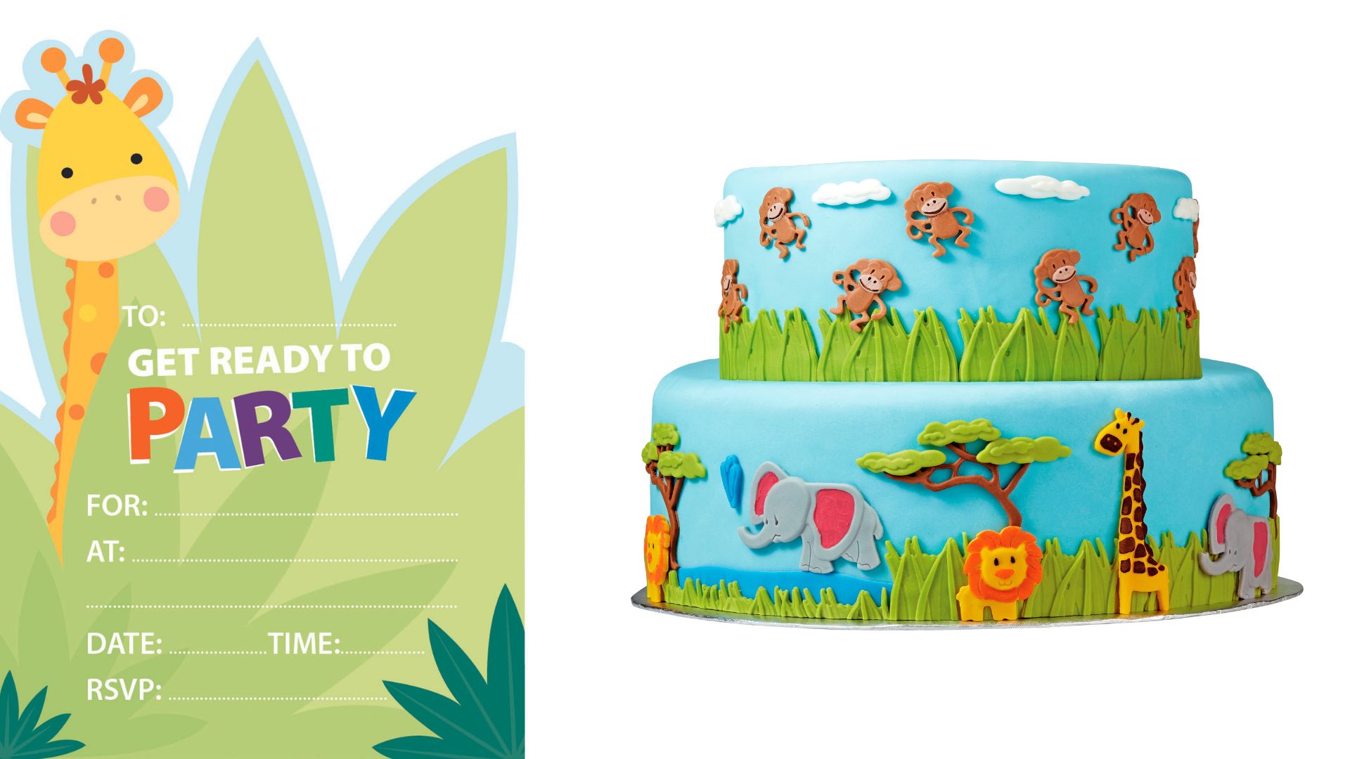 Celebrate In Jungle Style With Themed Invitations & Birthday Cakes