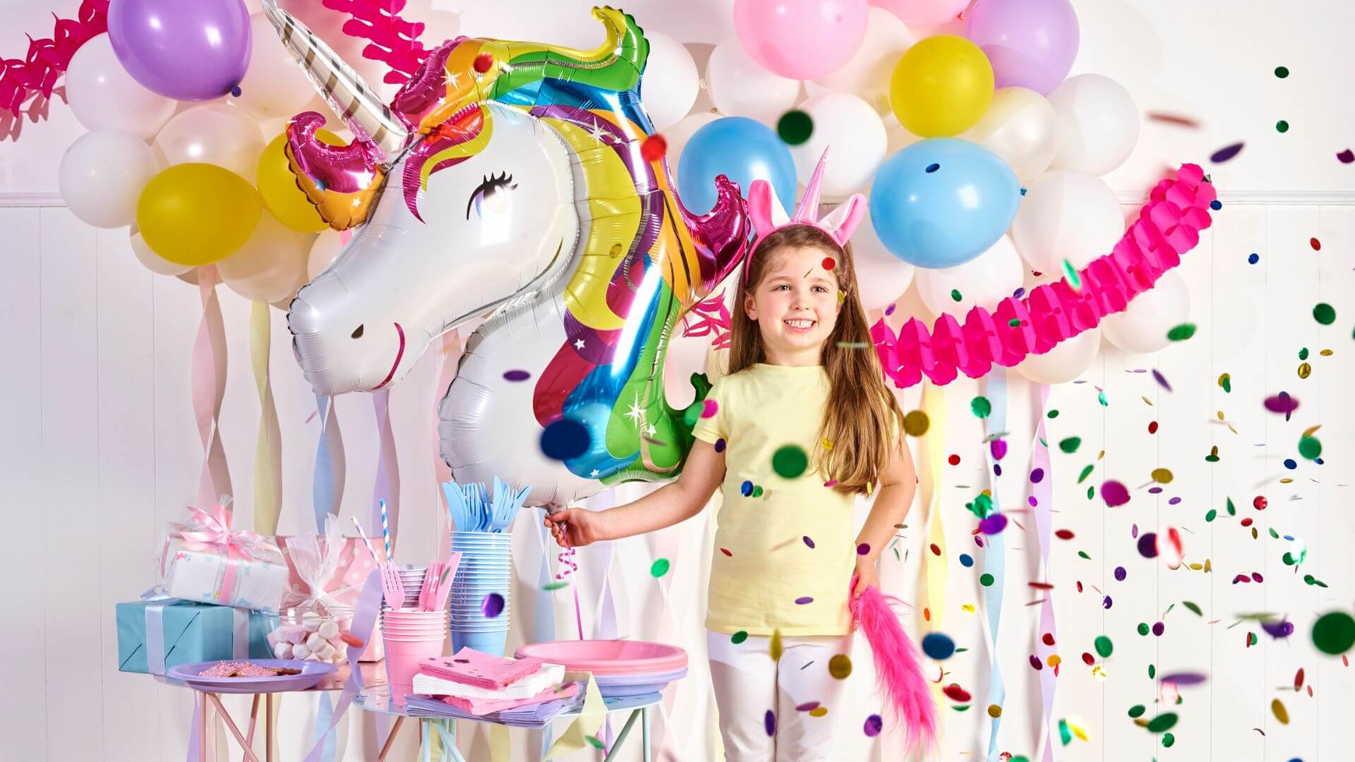 Unicorn Theme Paper Mache Numbers, Photo Prop, Child Photo Prop