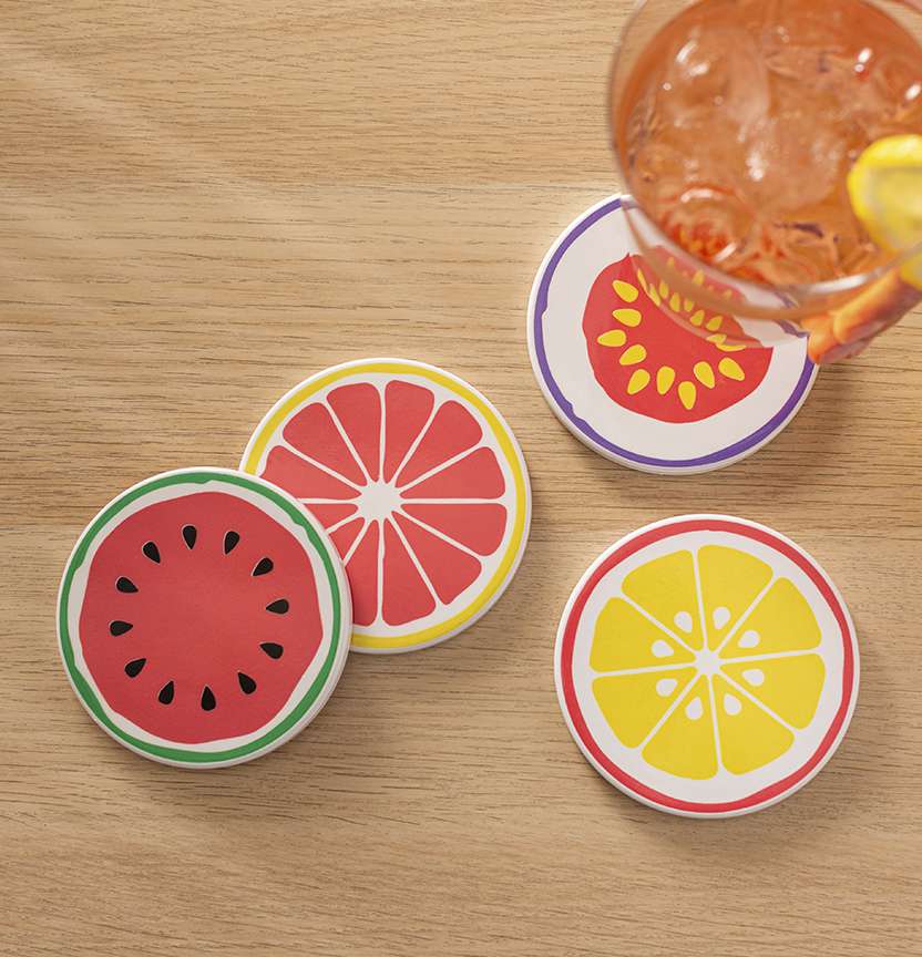 Infusible Ink Fruit Coasters Project
