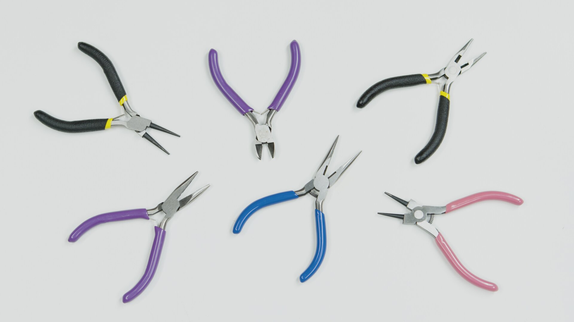 Wire cutters & Round and flat nose pliers