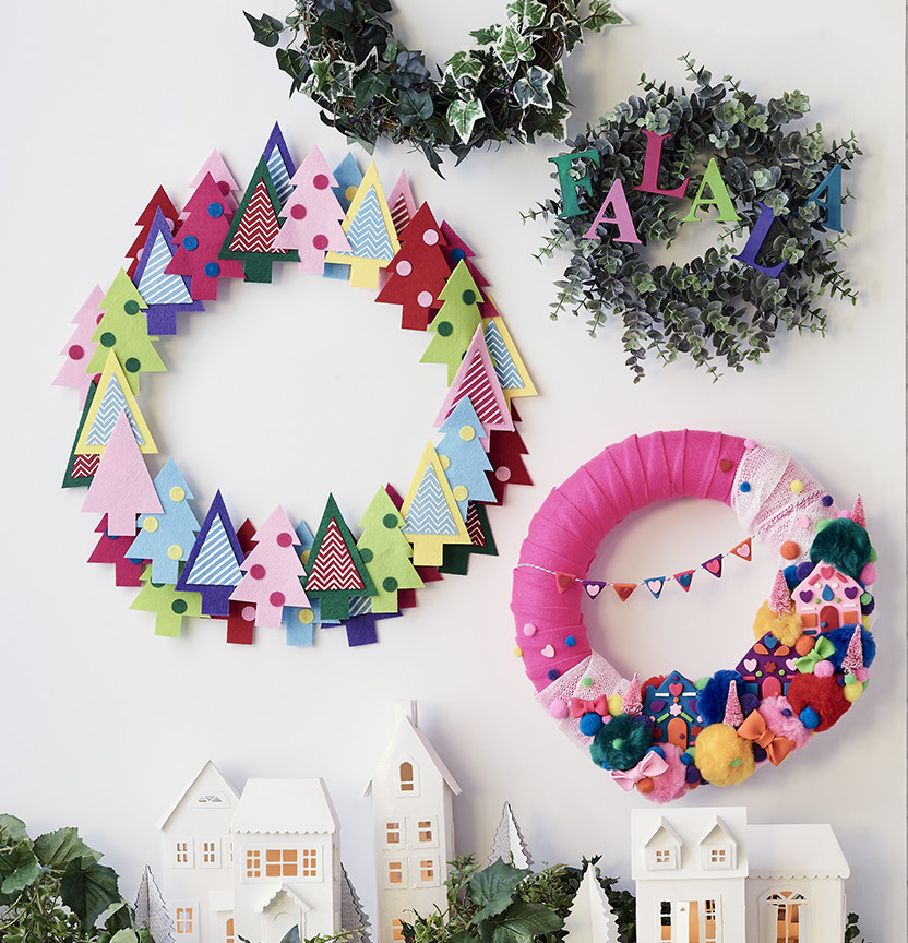 Jolly & Bright Christmas Wreaths Project