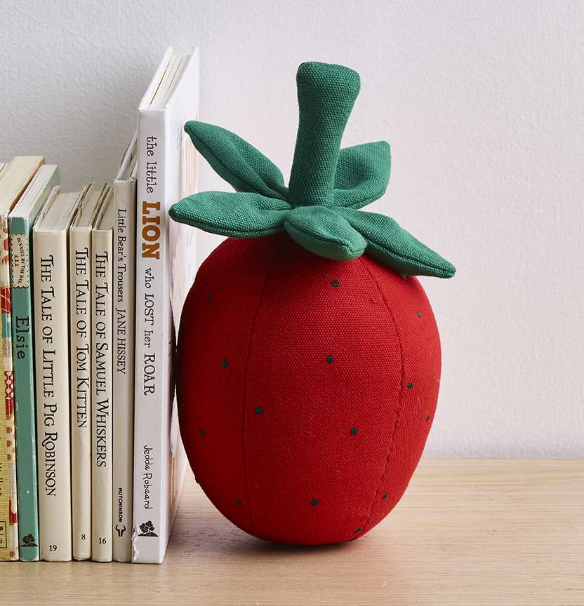 Kids Strawberry Bookend Project