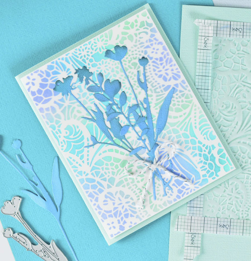 Lace Stencilled Card Project