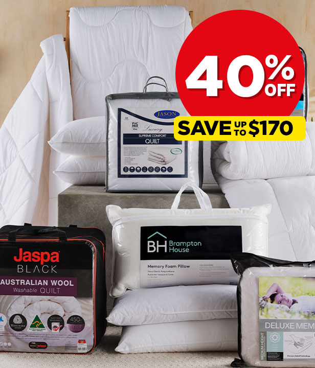 40% Off Quilts, Pillows & Pillow Protectors