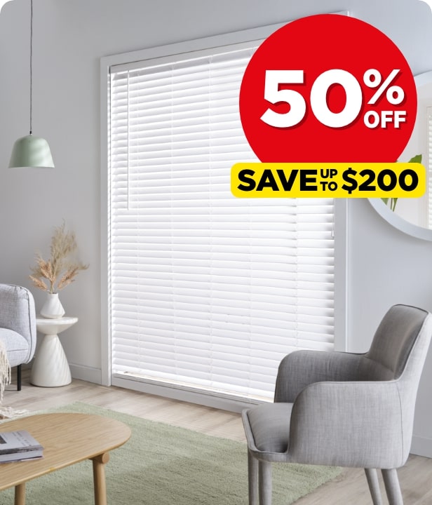 50% Off All Ready To Hang Venetian Blinds