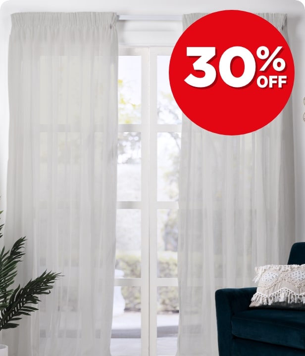 30% Off Ready To Hang Packaged Sheer Curtains