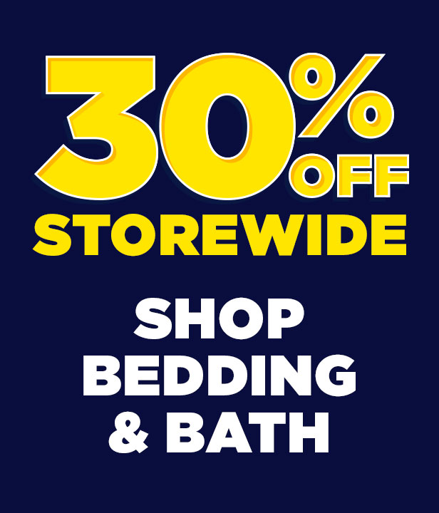 30% Off Bedding & Bath