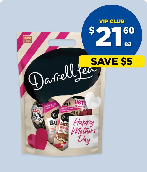 VIP CLUB $21.60 each Darrell Lea Mum's Bag