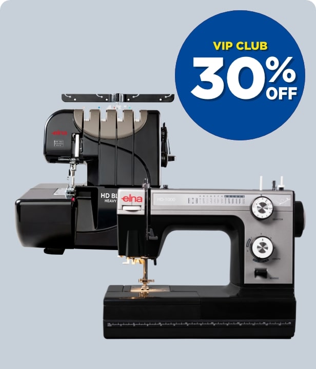 VIP CLUB 30% Off ELNA Sewing Machines & Overlockers