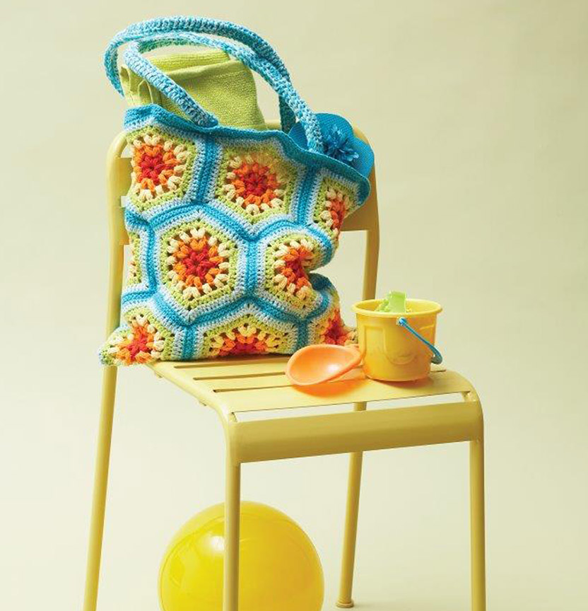 Lily Sugar N Cream Rainbow Hexagon Crochet Bag Project
