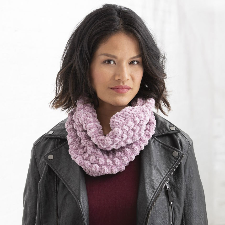 Lion Brand Vel-Luxe Cowl Project