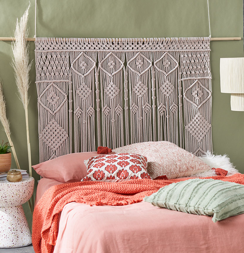 Macrame Curtain Style Bedhead Project