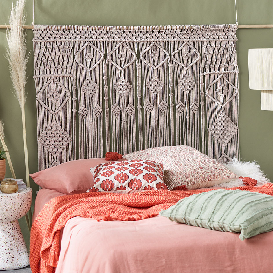Macrame Curtain Style Bedhead Project