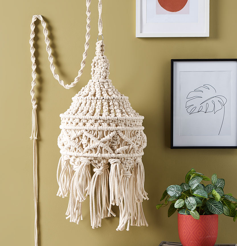Macrame Lampshade Project