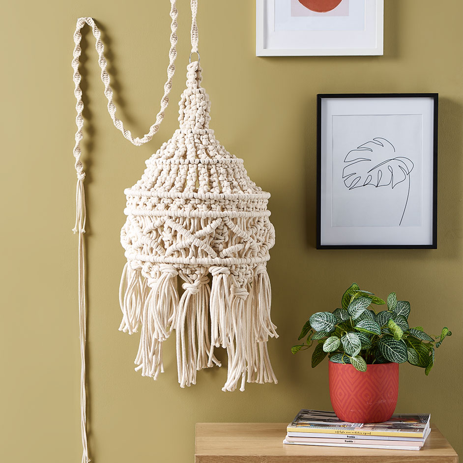 Macrame Lampshade Project