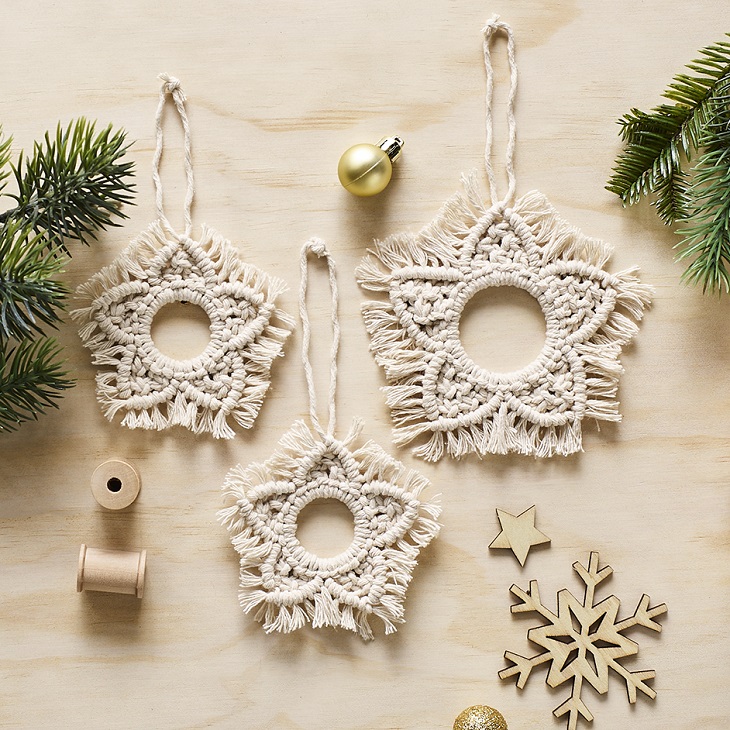 Macrame Star Decorations Project