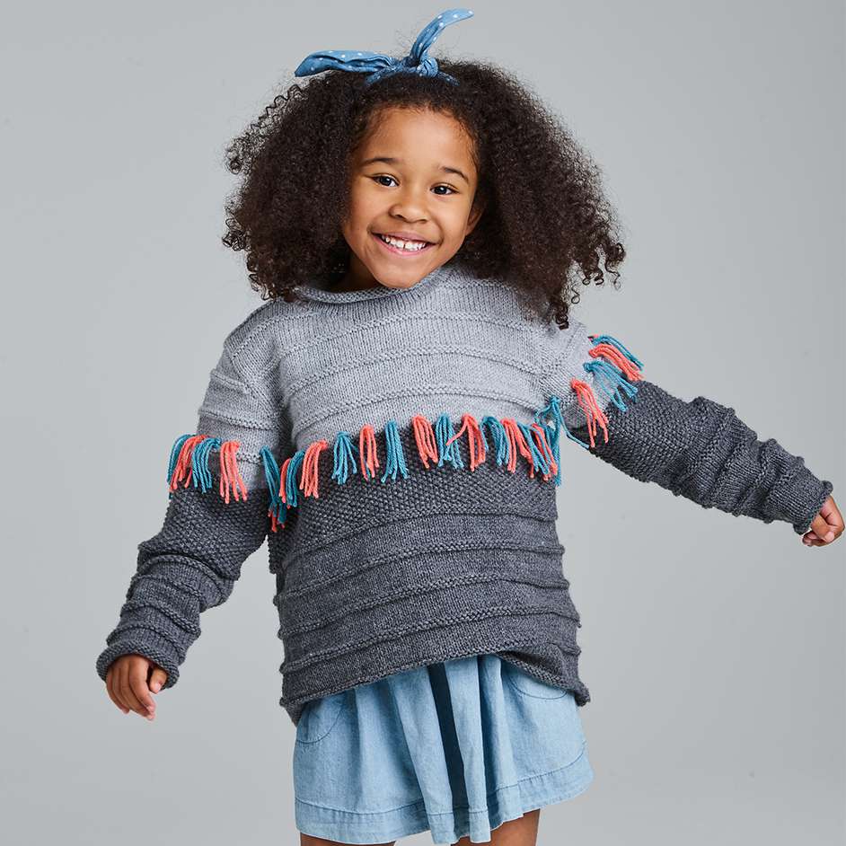 Off the shoulder tassel sweater outlet