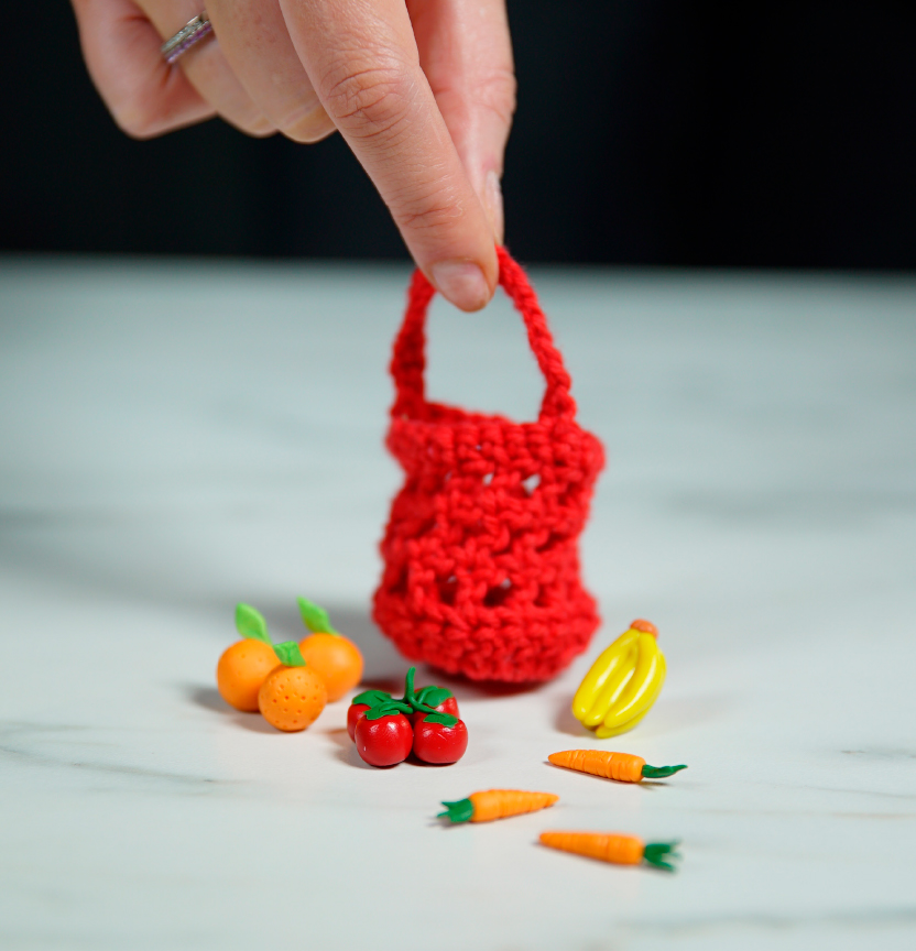 Mini Crochet Market Bags Project
