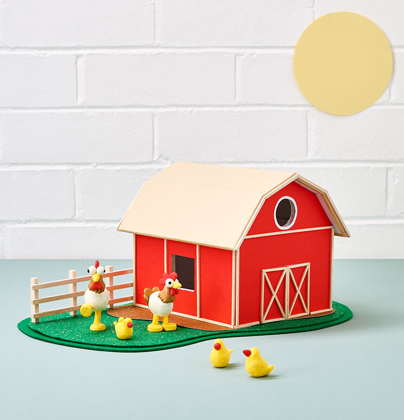 Miniature Chicken Farm and Barn Diorama Project