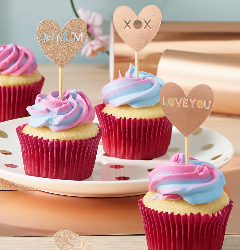 Mothers Day Cupcakes With DIY Cupcake Toppers Project