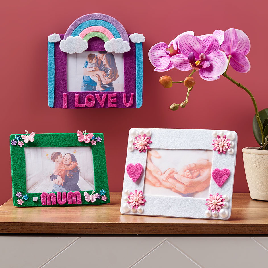 Mothers Day Felt Frames Project