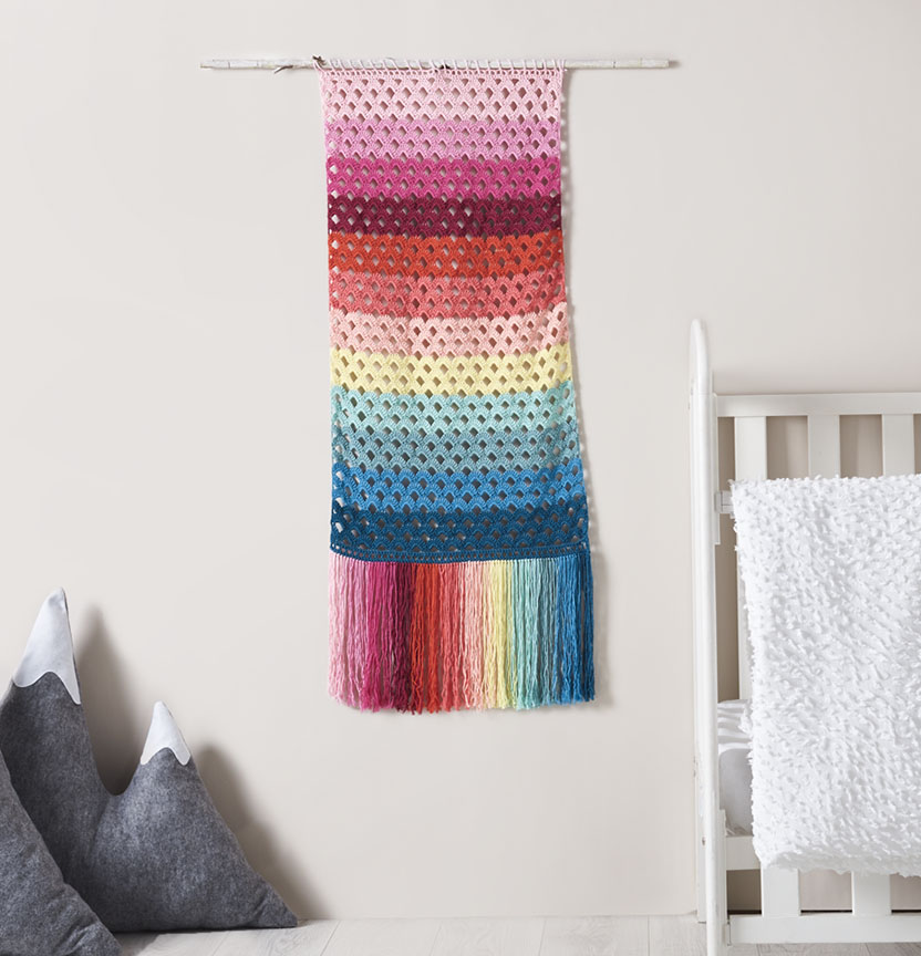Ombre Delights Rainbow Wall Hanging Project