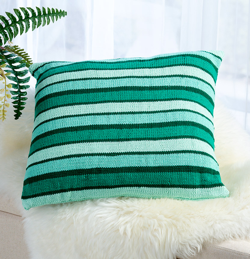 Ombre Delights Stripe Cushion Cover Project