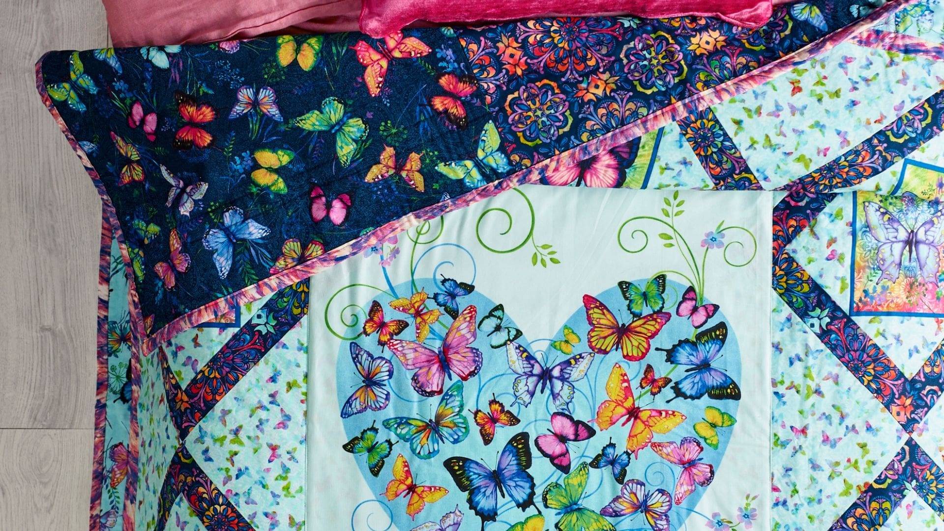 Beginner quilting project - Butterfly Paradise Quilt