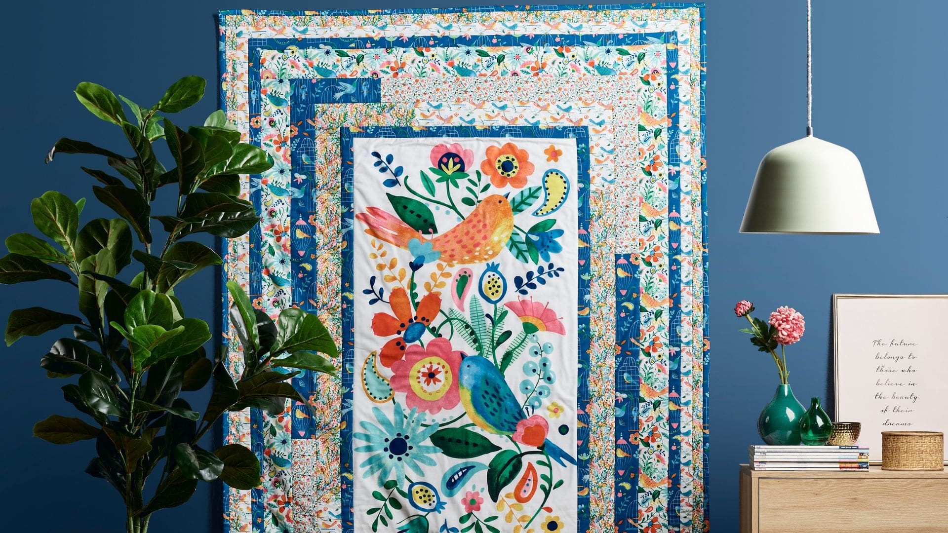 Intermediate quilting project - Florabelle Wall Hanging