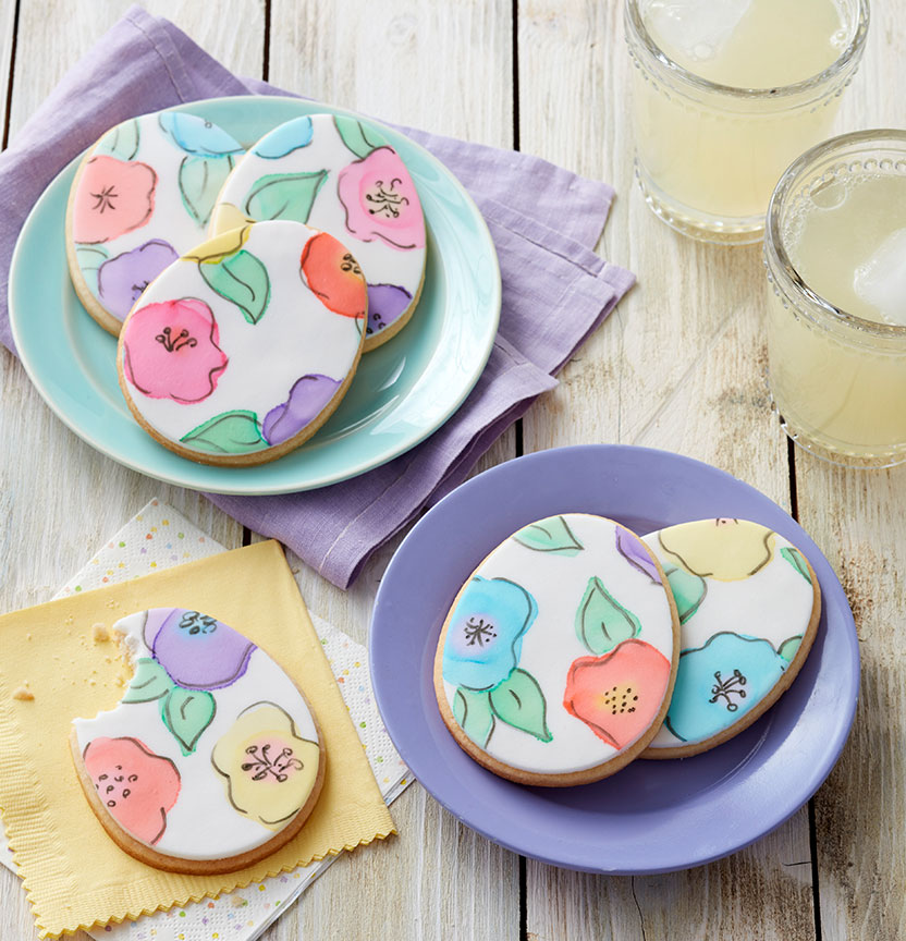 Painted Fondant Egg Cookies Project