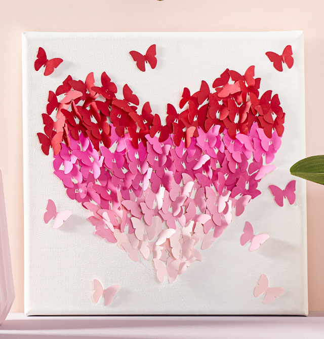 Paper Heart Canvas Project
