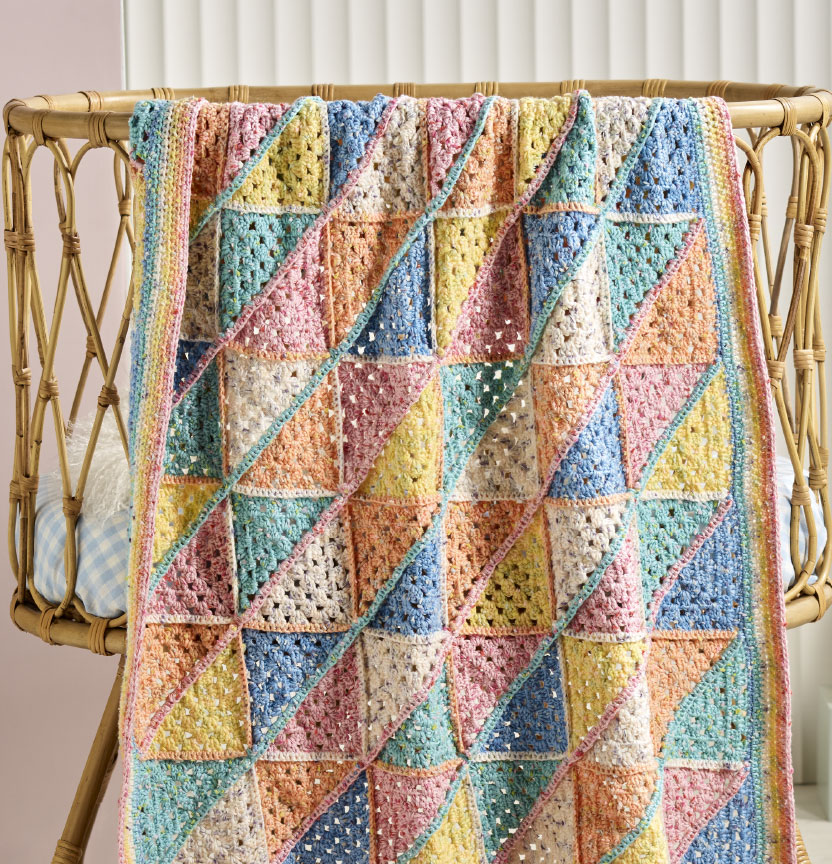 Pebbles Triangle Baby Throw Project