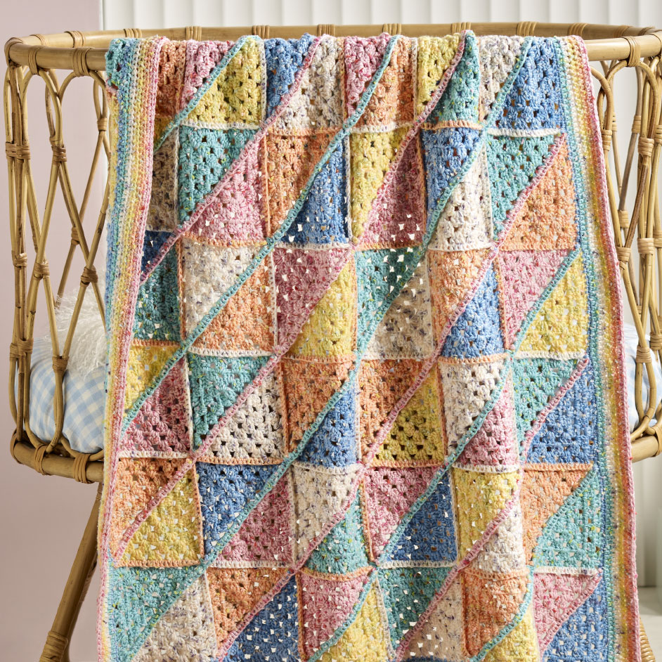 Pebbles Triangle Baby Throw Project