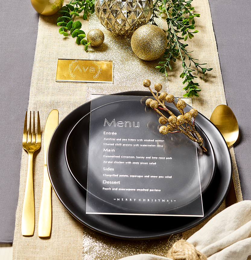 Personalised Christmas Table Setting Project