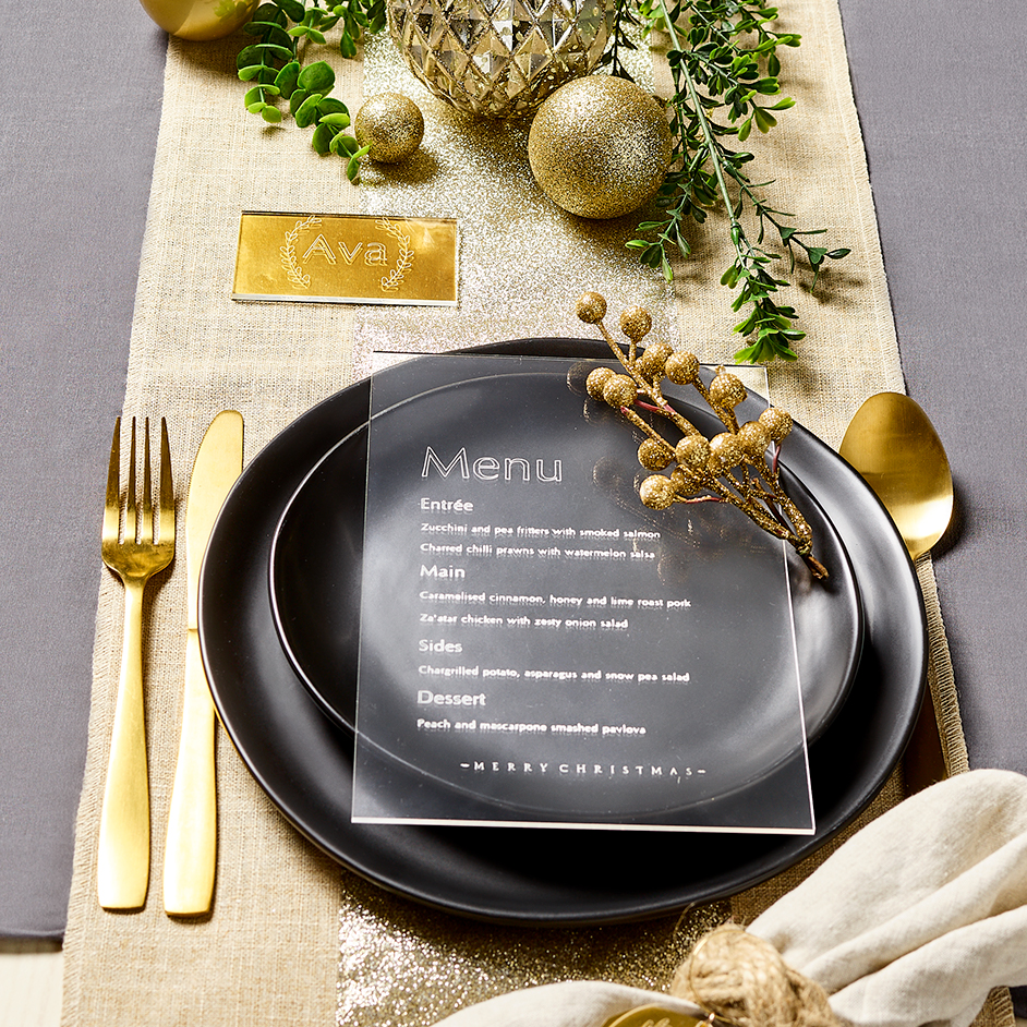 Personalised Christmas Table Setting Project