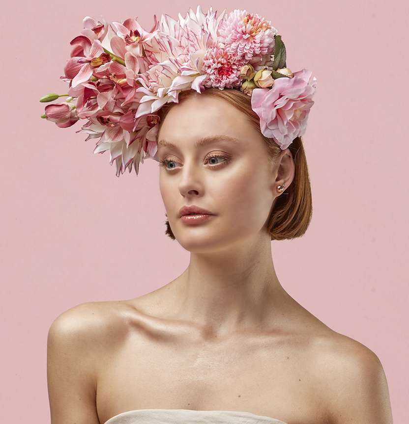 Pink Floral Headpiece Project