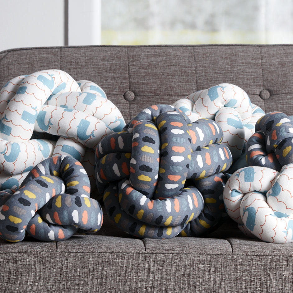 Printed Jersey Knot Cushions Project