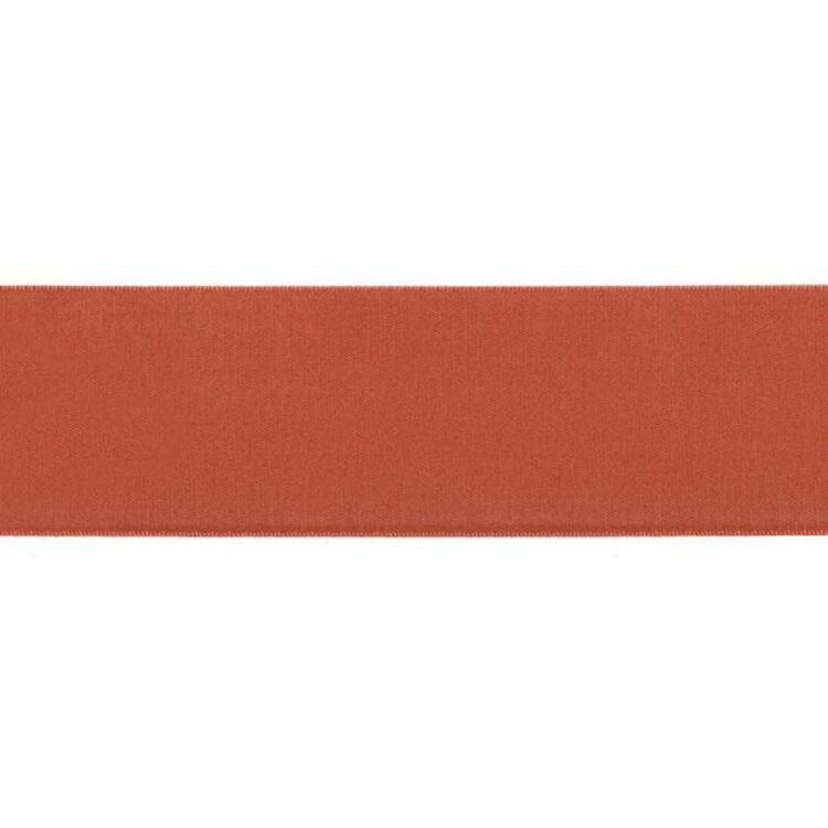 Berisford 3 mm Double-Sided Satin Ribbon Rust