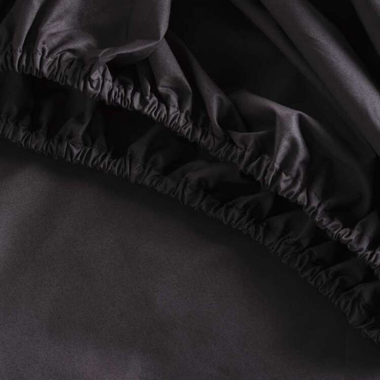 KOO 250 Thread Count Fitted Sheet Black Queen | Spotlight New Zealand