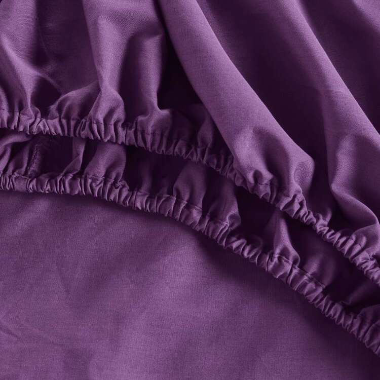 KOO 250 Thread Count Fitted Sheet Purple | Spotlight New Zealand