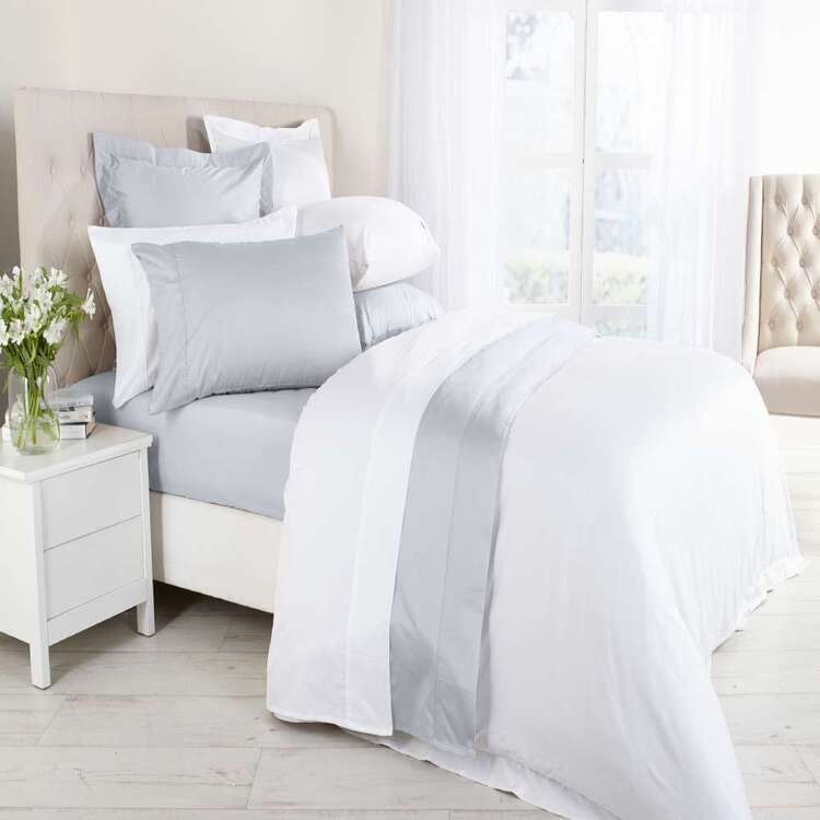 KOO Elite 1000 Thread Count Cotton Fitted Sheet White
