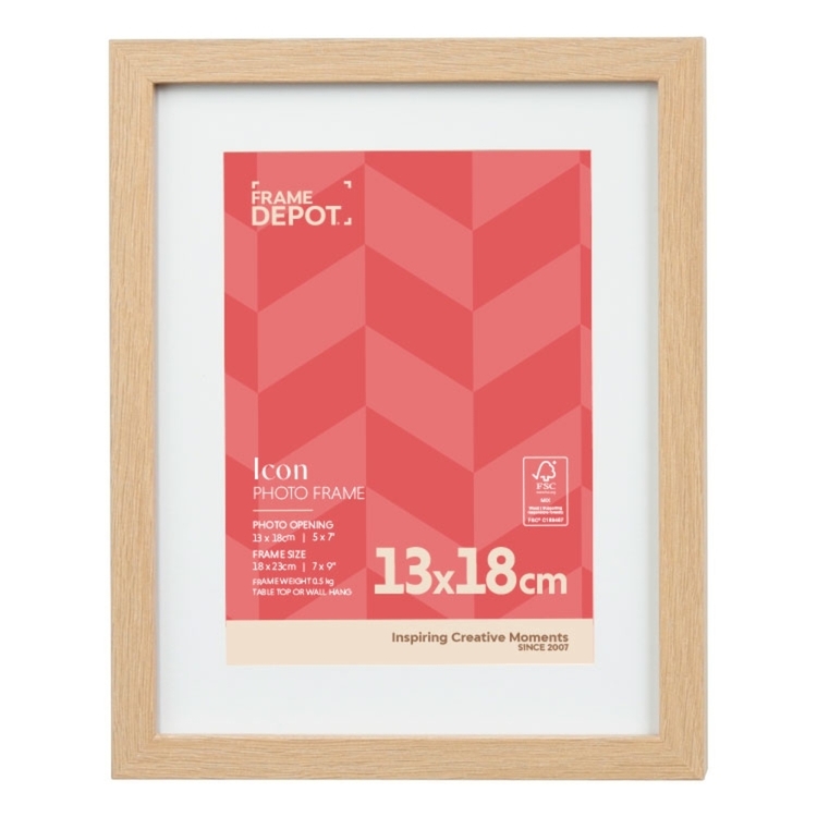 Frame 13 Frame Depot Icon 13 x 18 cm Frame Natural | Spotlight Australia