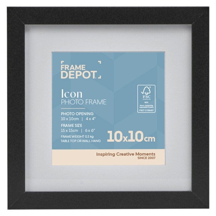 Frame Depot Icon 10 x 10 cm Frame Black 10 x 10 cm