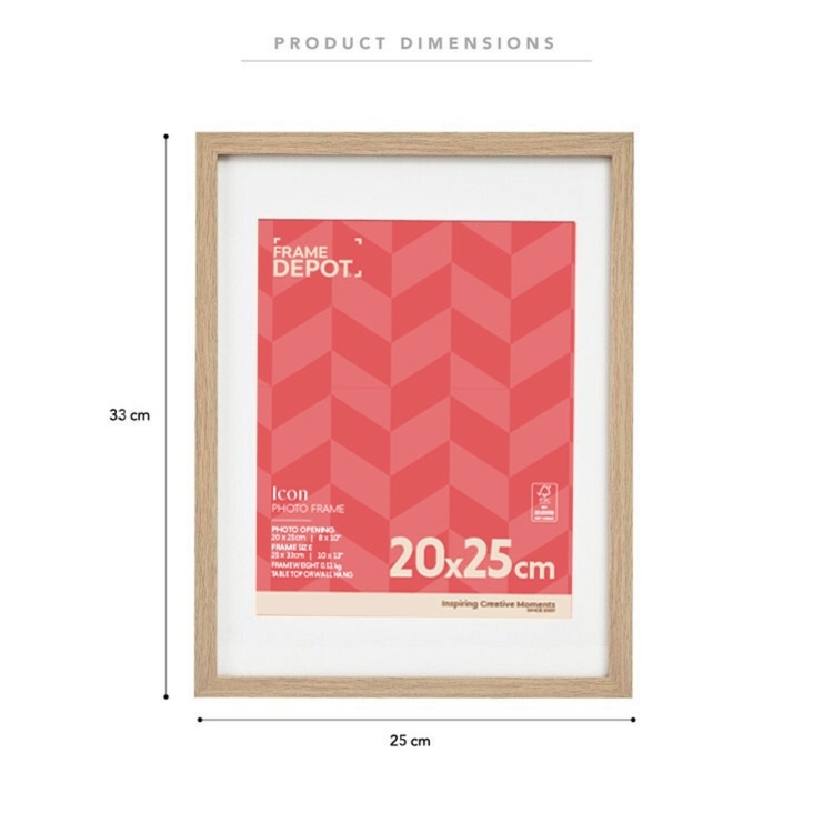 Frame Depot Icon 20 x 25 cm Frame Natural 20 x 25 cm